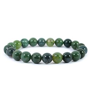 0,8cm armband Moss Agate