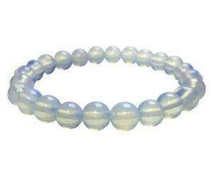 0,8cm Stein Armband Opalite