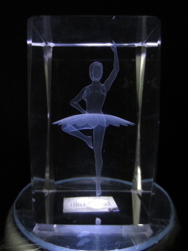 3D Laserblock mit Ballerina