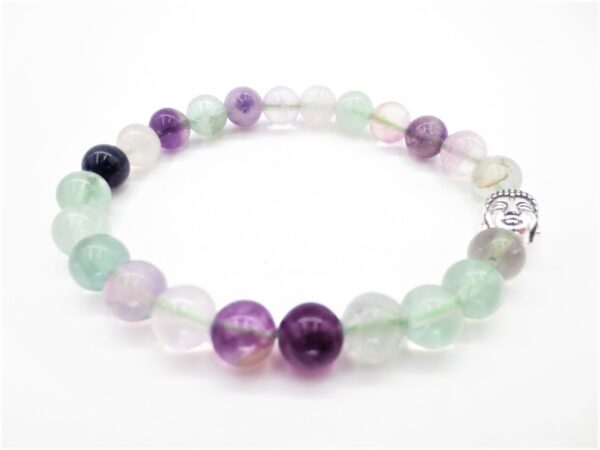 8mm Armband Fluorite Buddha