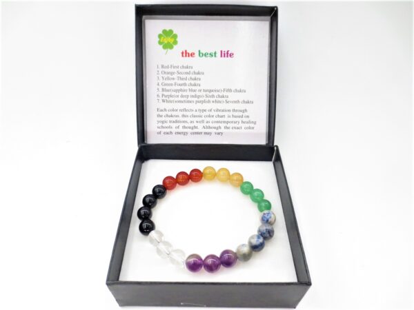 8mm Armband Gemischt 7 Chakra