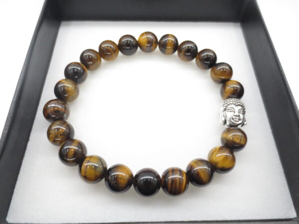 8mm Armband Tigerauge Buddha