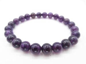 8mm Stein Armband Amethyst