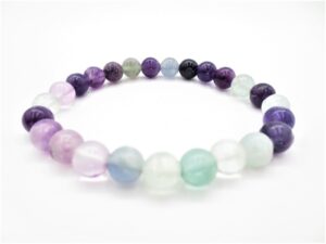 8mm Stein Armband Fluorite