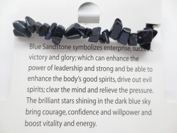 Armband mit dnnen Steinen Blue Sandstone (12pcs)