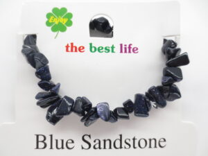 Armband mit dnnen Steinen Blue Sandstone (12pcs)