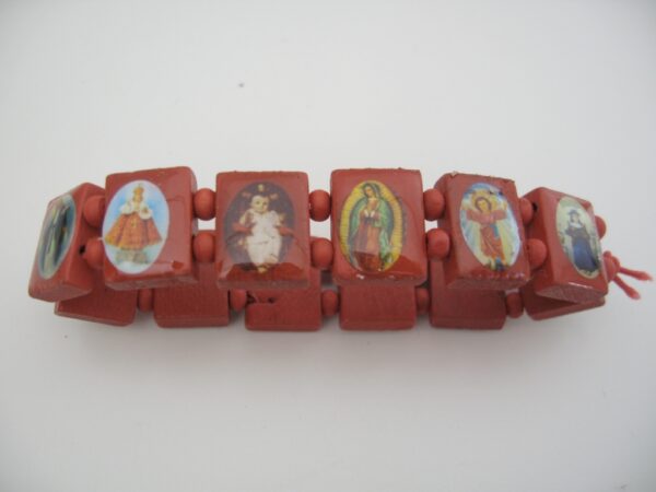 Armband mit Heiligen 12 Stck (rot)