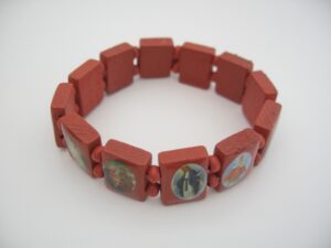 Armband mit Heiligen 12 Stck (rot)