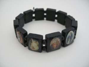 Armband mit Heiligen 12 Stck (schwarz)