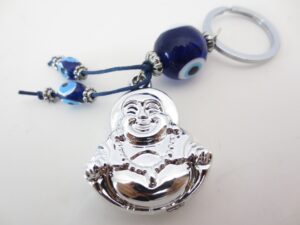 Blaues bses Auge, Schlsselanhnger mit Buddha II set von 6