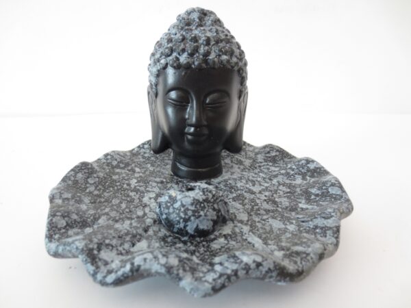 Buddha Rucherstbchenhalter grau