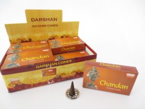 Darshan Rucherstbchen in Kegelform Chandan