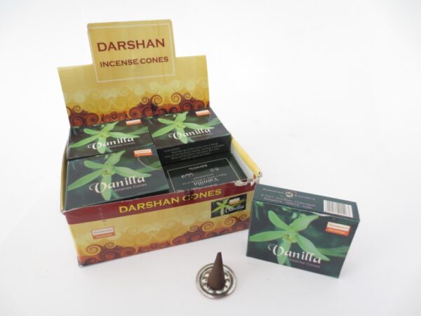 Darshan Rucherstbchen in Kegelform Vanilla