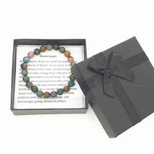 Grohandel - 8 mm Stein Armband Ocean Jasper mit Geschenkbox