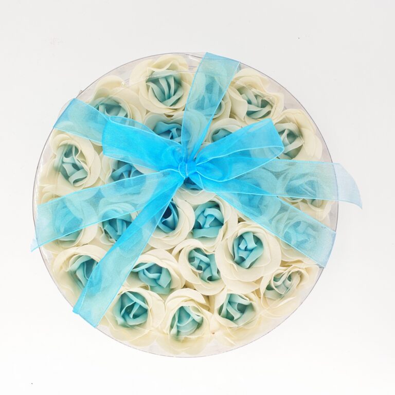 Grohandel - Duftseifenbltter-Creme & Blau