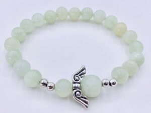 Grohandel Edelstein Armband - 8mm Grne Jade Angels Armband