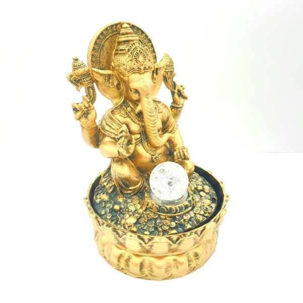 Grohandel - Meditation fhrte Beleuchtung Ganesha Goldbrunnen klein