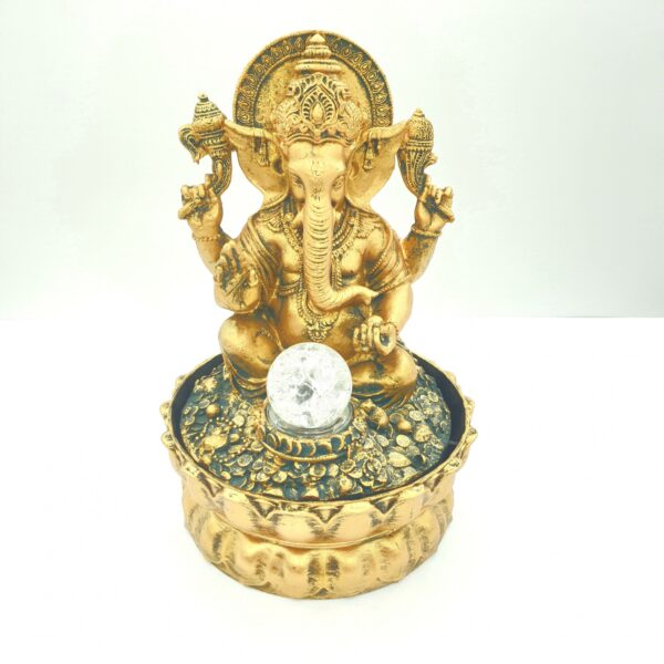 Grohandel - Meditation fhrte Beleuchtung Ganesha Goldbrunnen klein