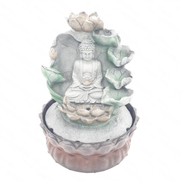 Grohandel - Meditation Led Beleuchtung Buddha mit Blumenbrunnen klein