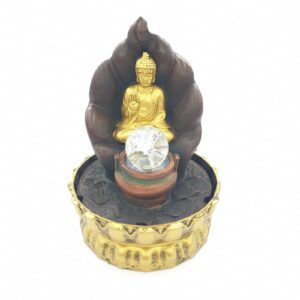 Grohandel - Meditation Led Beleuchtung Buddha mit Goldschatz Brunnen klein