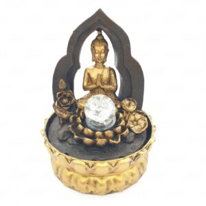 Grohandel - Meditation Led Beleuchtung Thai Buddha Lotus und Goldbrunnen klein