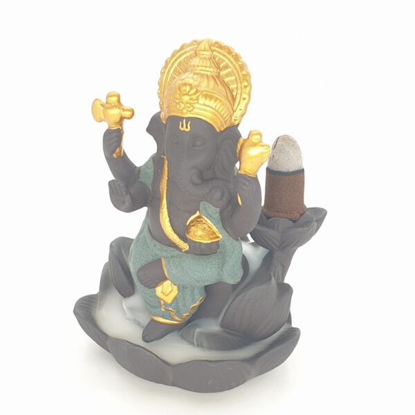 Grohandel - Rckfluss Weihrauchbrenner Ganesha Green