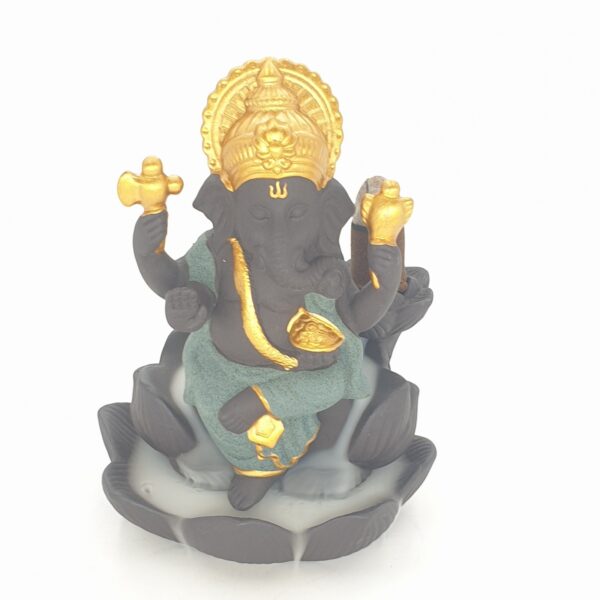 Grohandel - Rckfluss Weihrauchbrenner Ganesha Green