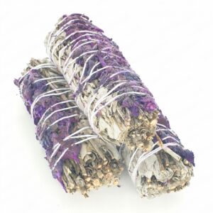 Grohandel - Weier Salbei & Violett Lavendel Smudge 12 cm (3 x 25-30 Gramm)