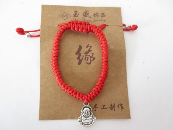 Grooshandel - Verstellbares Happy Buddha-Armband II (per 12 Stck)