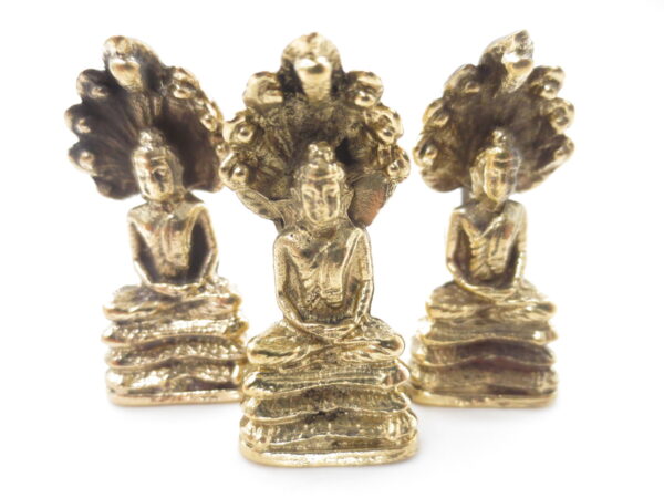 Grosshandel - Bronze Naga Buddha set von 3