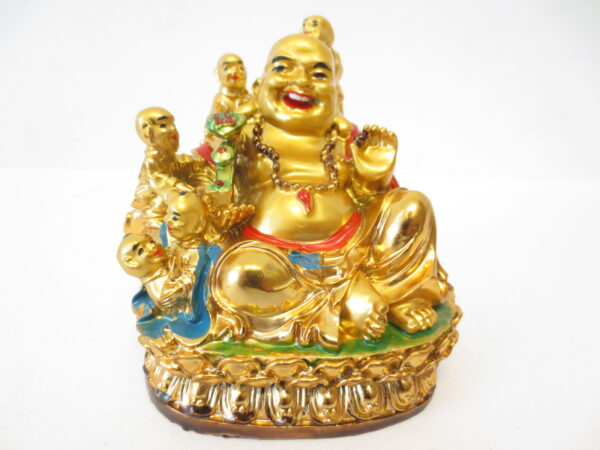 grosshandel - Kinder sitzen Buddha Goldhalskette mittel