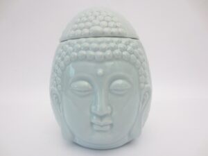 Hellblau Buddhakopf Ei lbrenner luxus