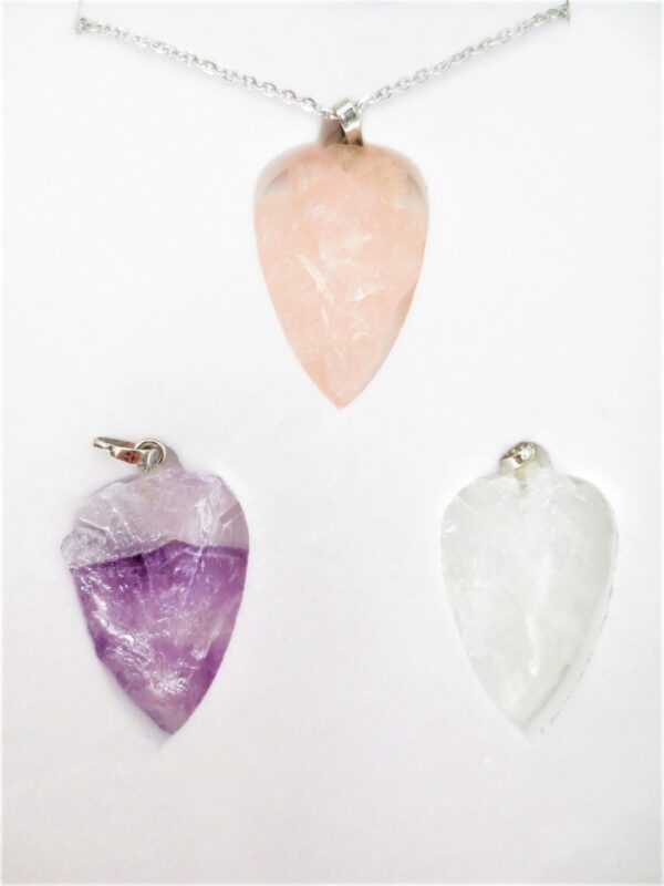 Interchangeable Gemstone Arrowhead Pendants - Grohandel