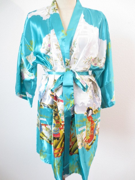 Japanischer Kimono Kurz trkis