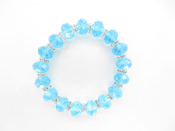 Kristallarmband mit diamant blau