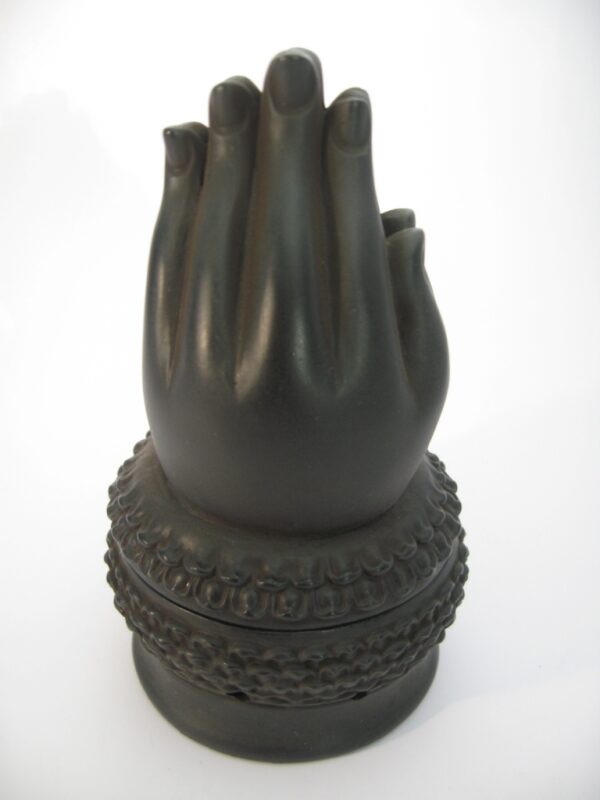 Meditation hands incense/conesburner schwarz