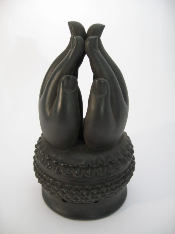 Meditation hands incense/conesburner schwarz