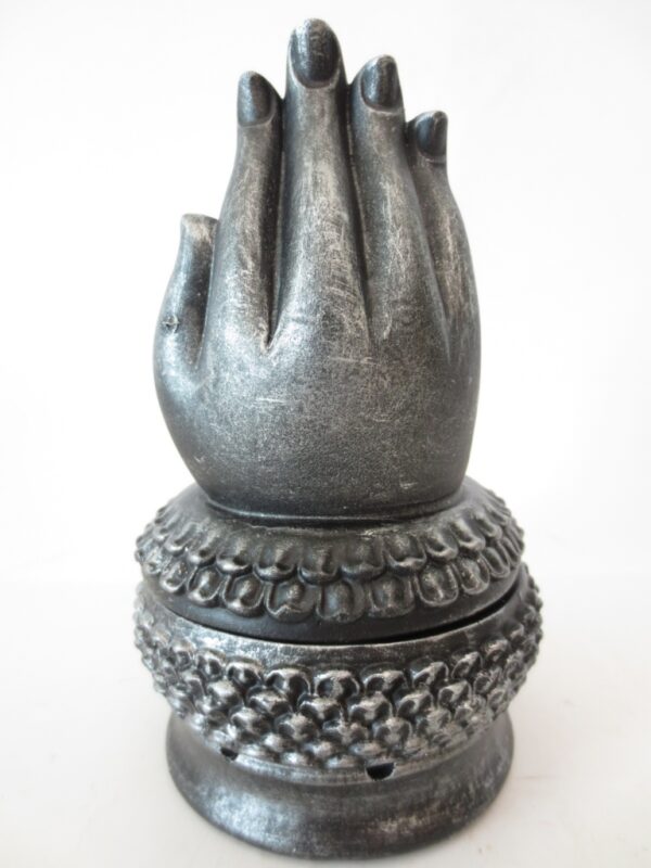 Meditation hands incense/conesburner silber