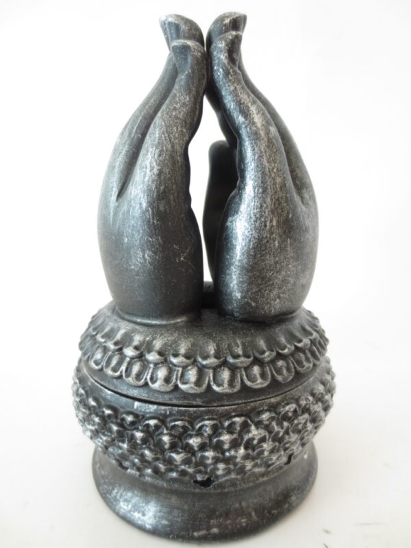 Meditation hands incense/conesburner silber