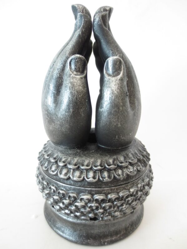 Meditation hands incense/conesburner silber