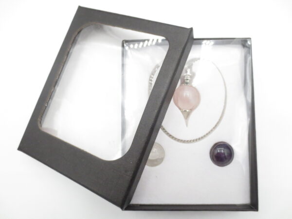 Round Orb Gemstone Pendulum 3 in 1 - Grohandel