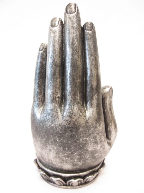 Rucherstbchenhalter silber Buddha mit hand