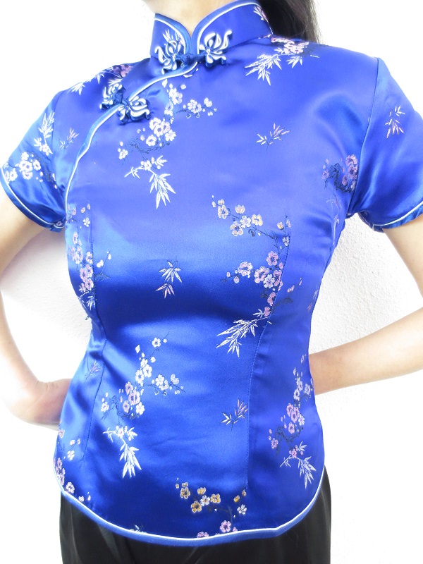 Shanghai bluse blute bleu