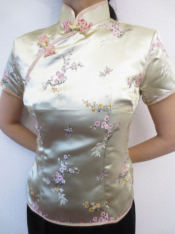 Shanghai bluse blute gold