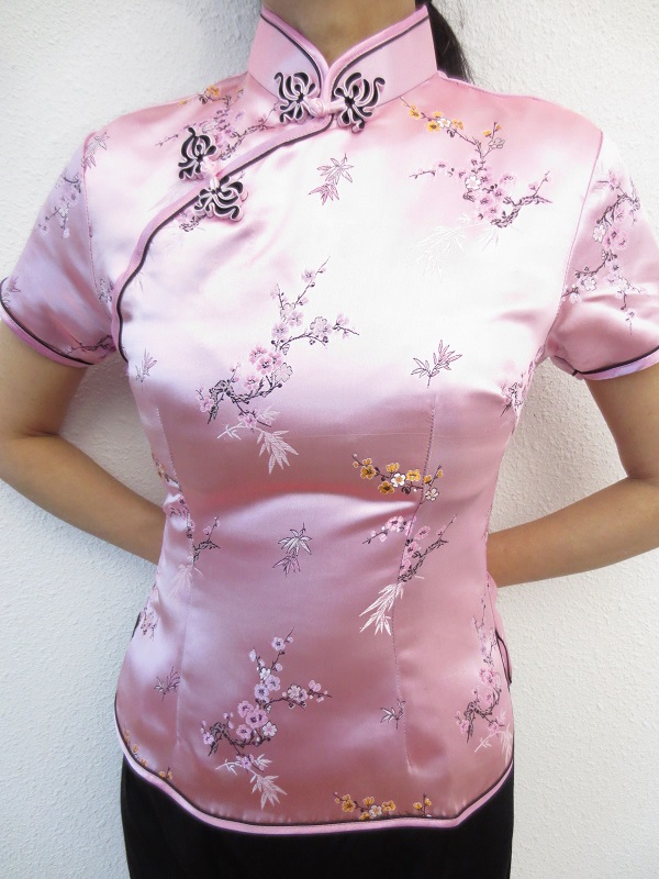 Shanghai bluse blute rosa