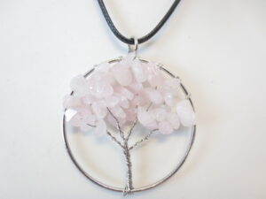 Tree of Life kette Rosenquarz