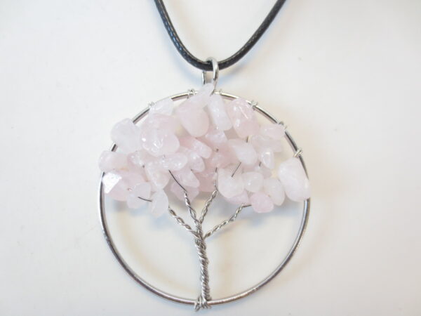 Tree of Life kette Rosenquarz