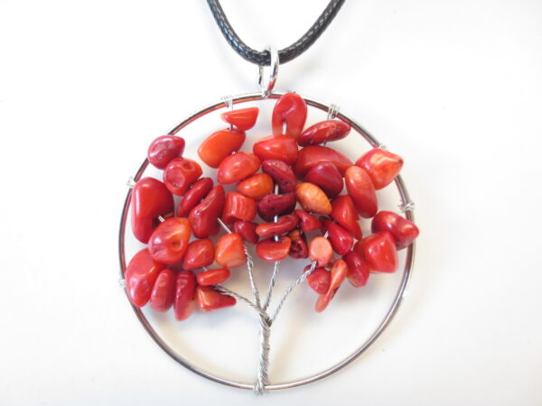 Tree of Life kette rot koralle