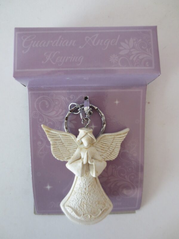 Weie Guardian Angel Display Gift Set Schlsselanhnger