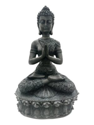 Tibetische Buddha-Statue – Schwarz